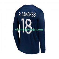 Camisola Paris Saint-Germain R.Sanches 18 Homem Equipamento Primeiro 2022-2023 Manga Comprida